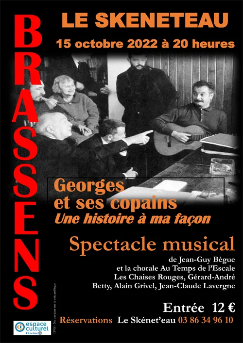 Spectacle Brassens Le Skeneteau Moneteau 15octobre2022.webp