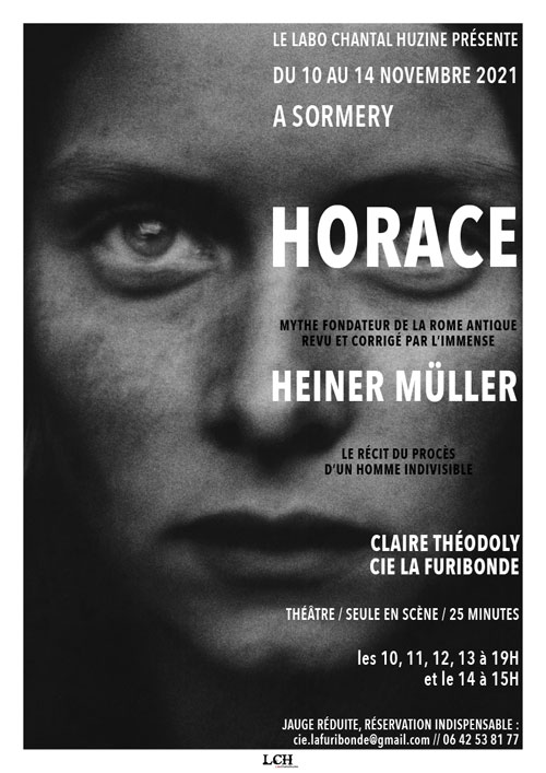Theatre Horace Heiner Muller Claire Theodoly Cie La Furibonde Labo Chantal Huzine Sormery 10au14nov2021.jpg