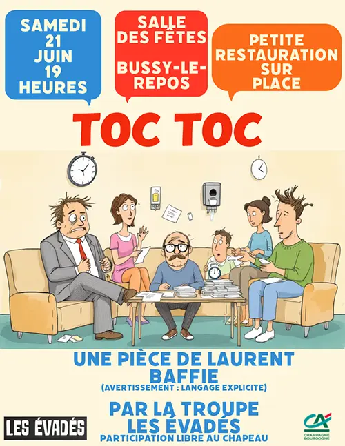 Theatre Toc Toc Cie Les Evades Bussy le Repos 21 06 2025.webp