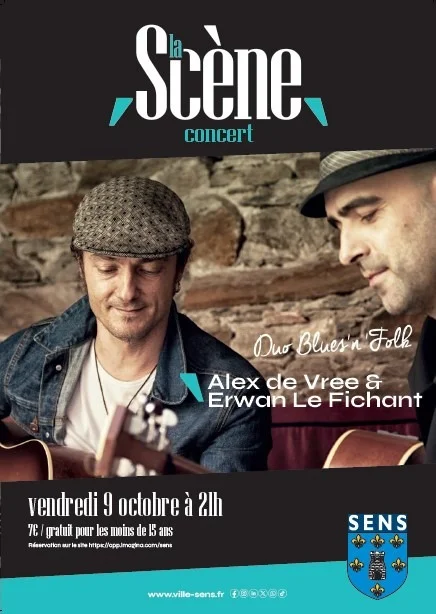Alex de Vree & Erwan Le Fichant – Sens (La Scène) (affiche de l’événement)