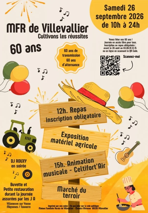 Anniversaire de la MFR – Villevalier (MFR) (affiche de l’événement)