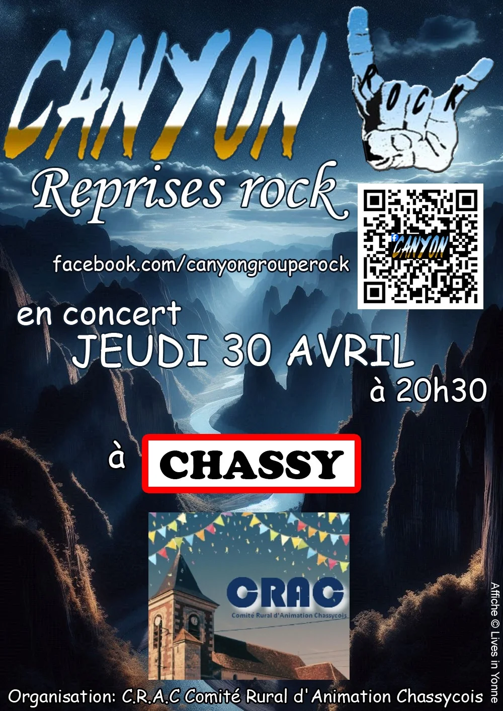 Apéro Concert avec le groupe CANYON – Chassy (Place de la mairie / sous rotonde) (affiche de l’événement)