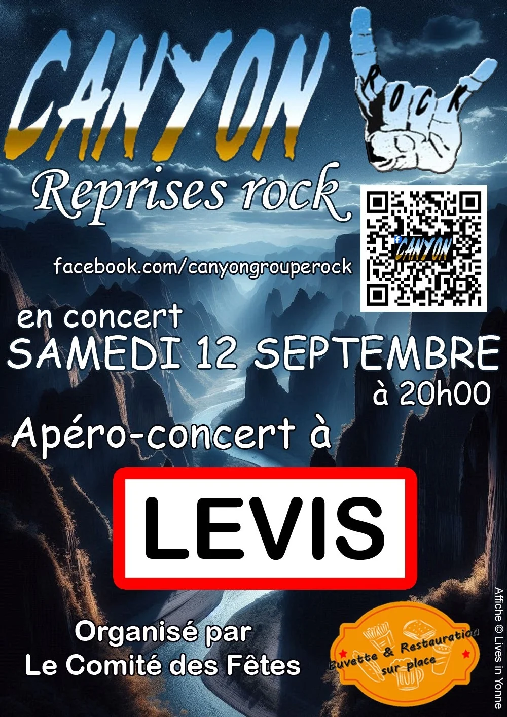 Apéro-Concert avec le groupe Canyon – Levis (Place du village) (affiche de l’événement)