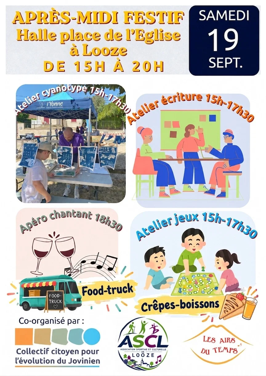 Après-midi festif – Looze (Halle Place de l'Eglise) (affiche de l’événement)