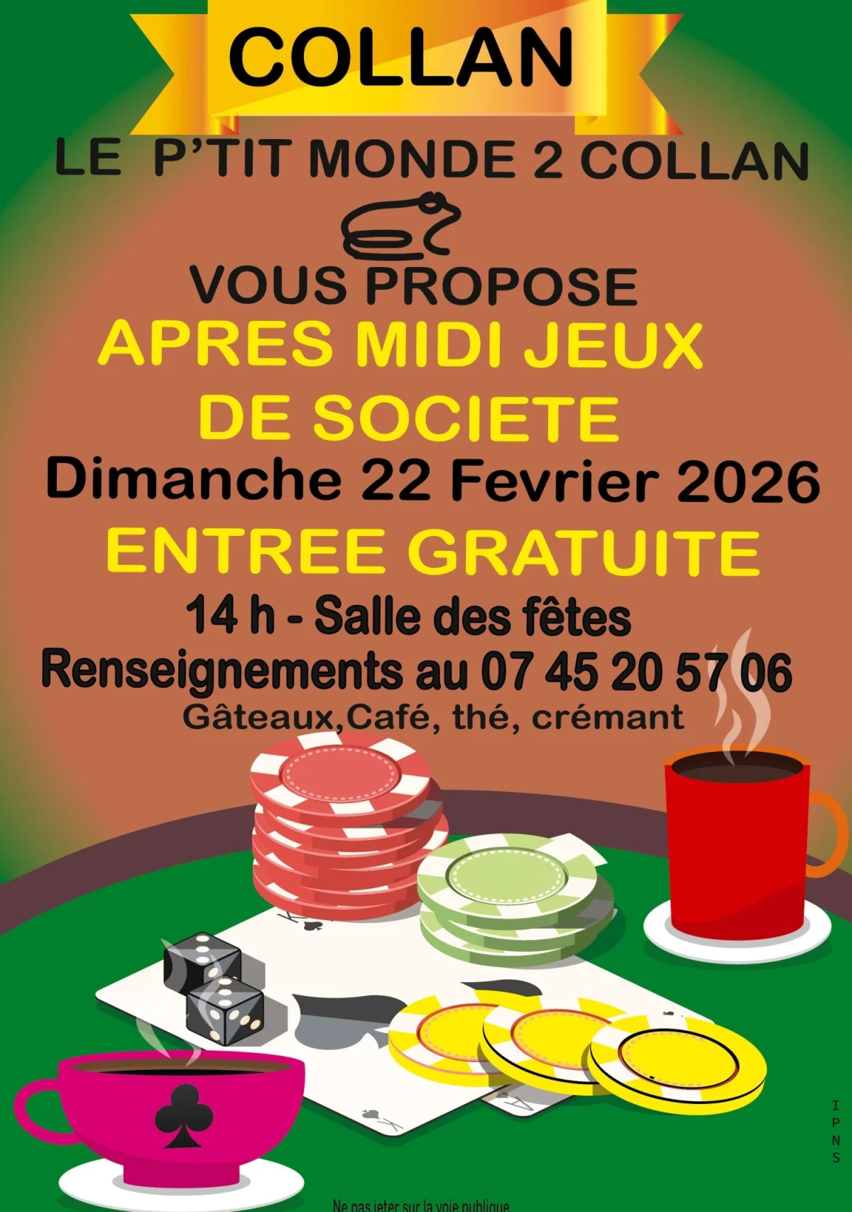 Après Midi Jeux de société – Collan (Salle des Fêtes) (affiche de l’événement)