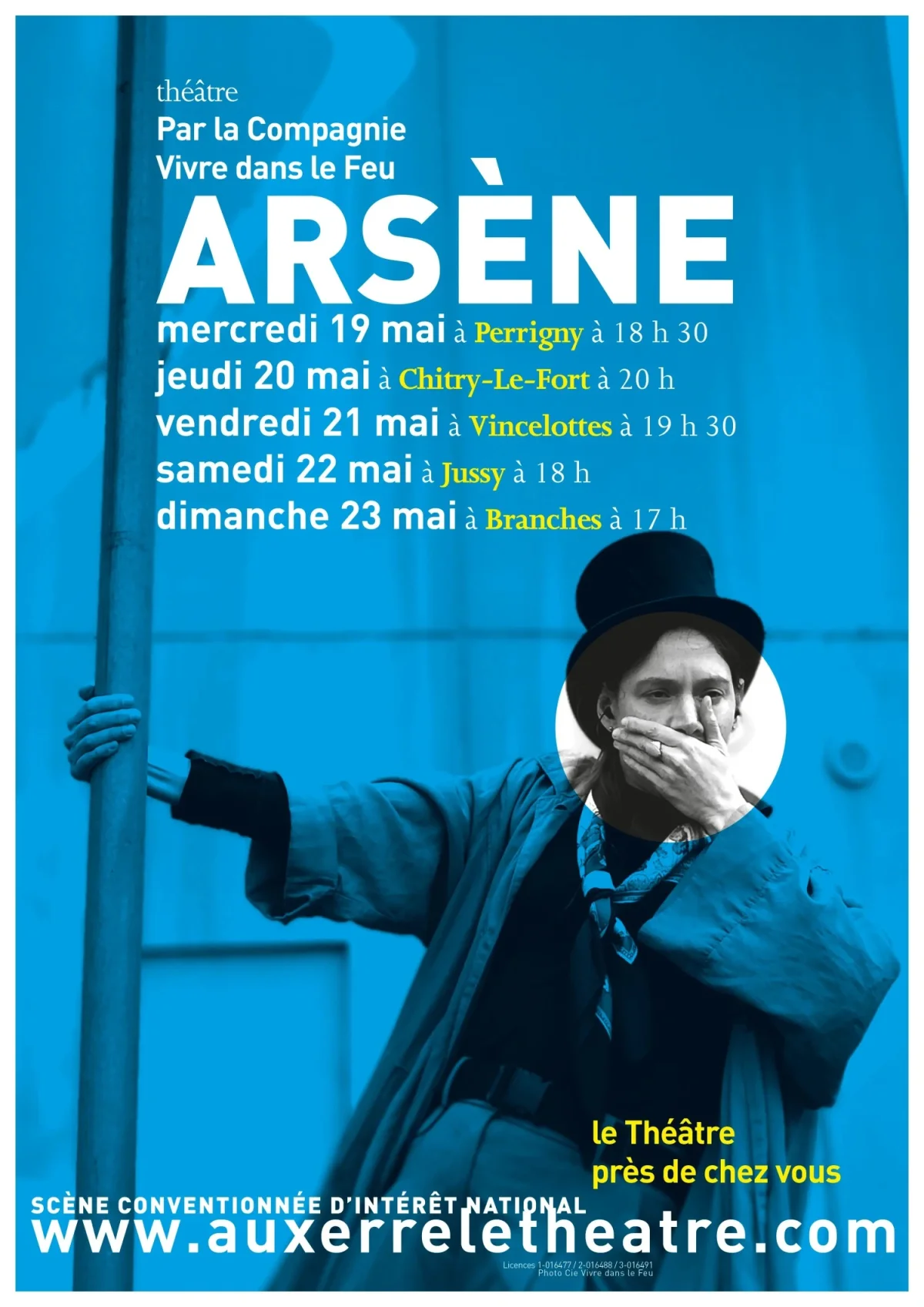 Arsène – Auxerre (Théâtre d'Auxerre) (affiche de l’événement)