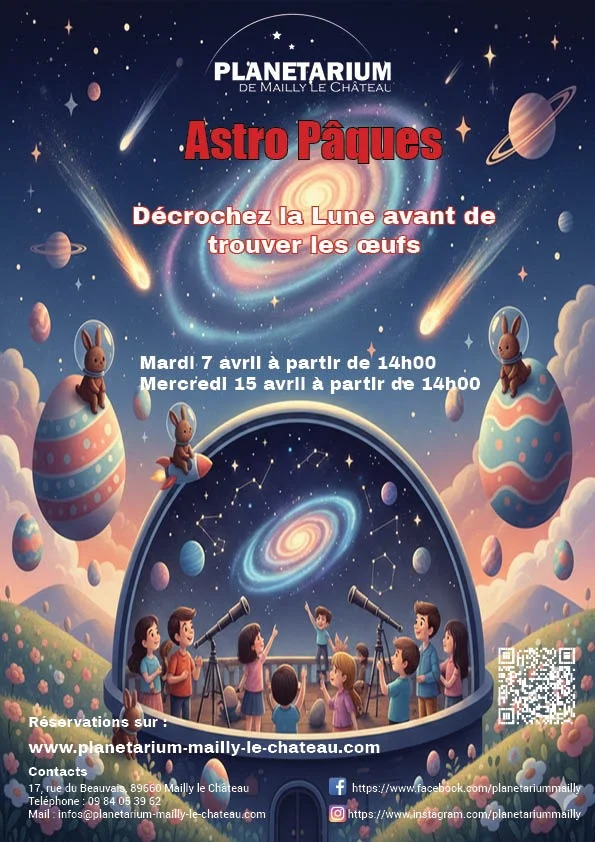 Astro Pâques – Mailly-le-Château (Planétarium - Espace Nature du Beauvais) (affiche de l’événement)
