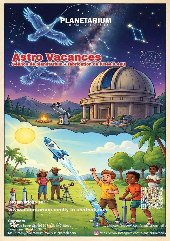 Astro-vacances – Mailly-le-Château (Planétarium - Espace nature du Beauvais) (affiche de l’événement)