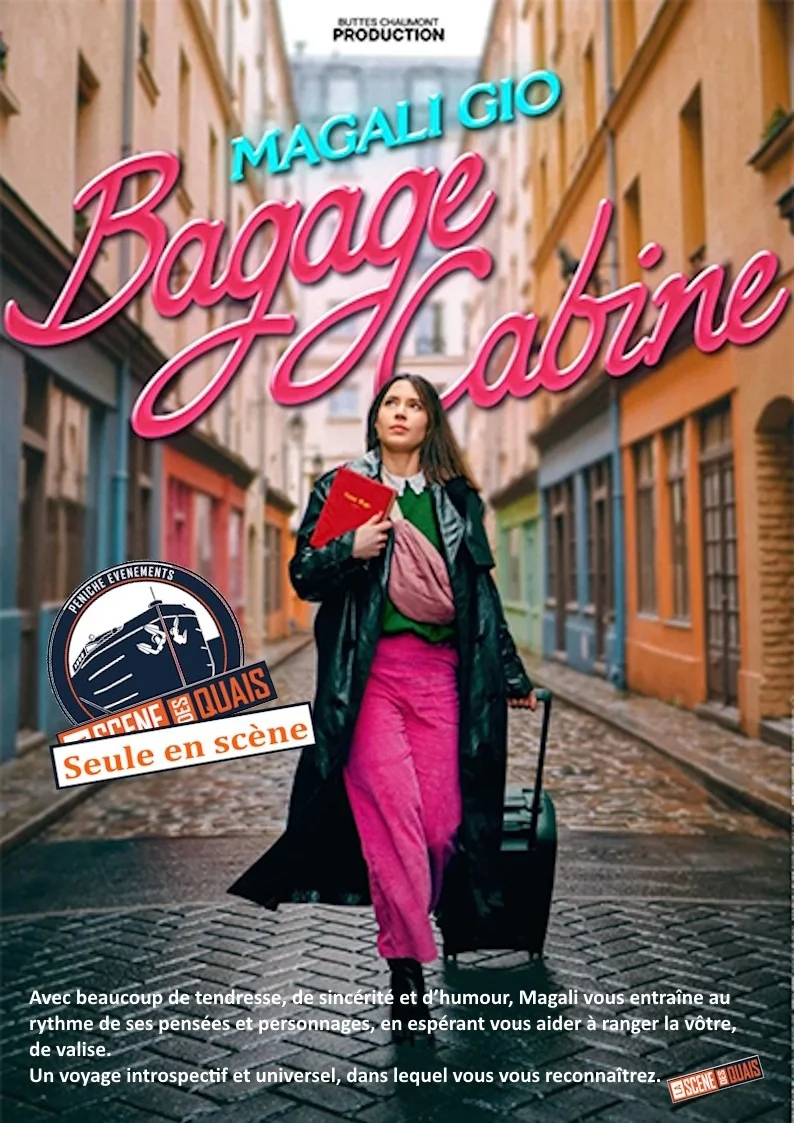 Bagage cabine / Magali Gio – Auxerre (Théâtre La scène des quais) (affiche de l’événement)