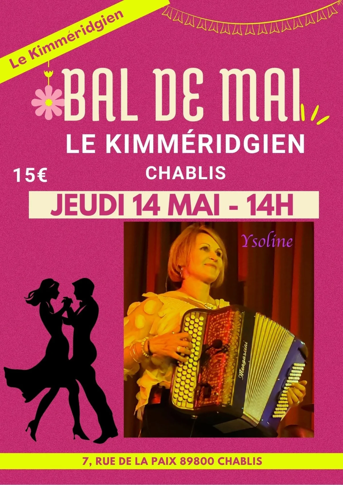 Bal de Mai – Chablis (Le Kimméridgien) (affiche de l’événement)
