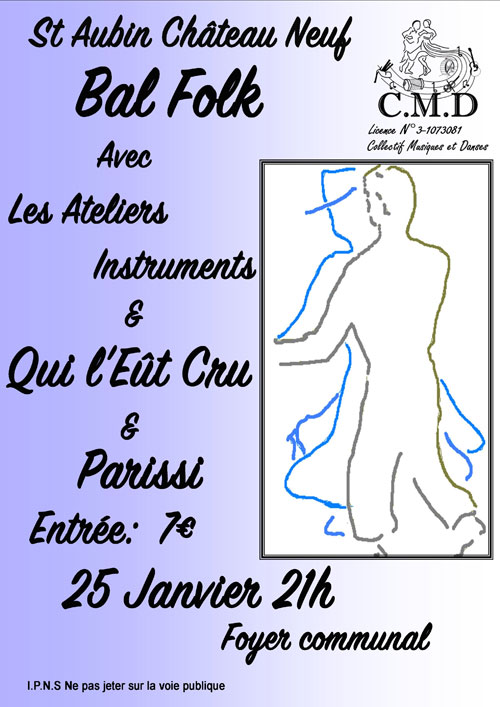 BAL FOLK avec Les Ateliers Instruments & Qui l'Et Cru & Parissi