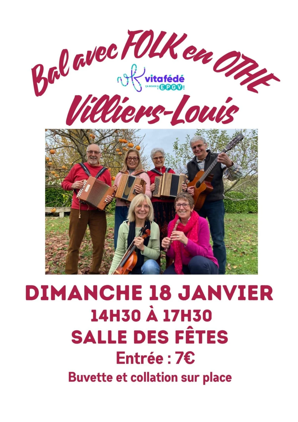 Bal folk – Villiers-Louis (Salle des fêtes) (affiche de l’événement)