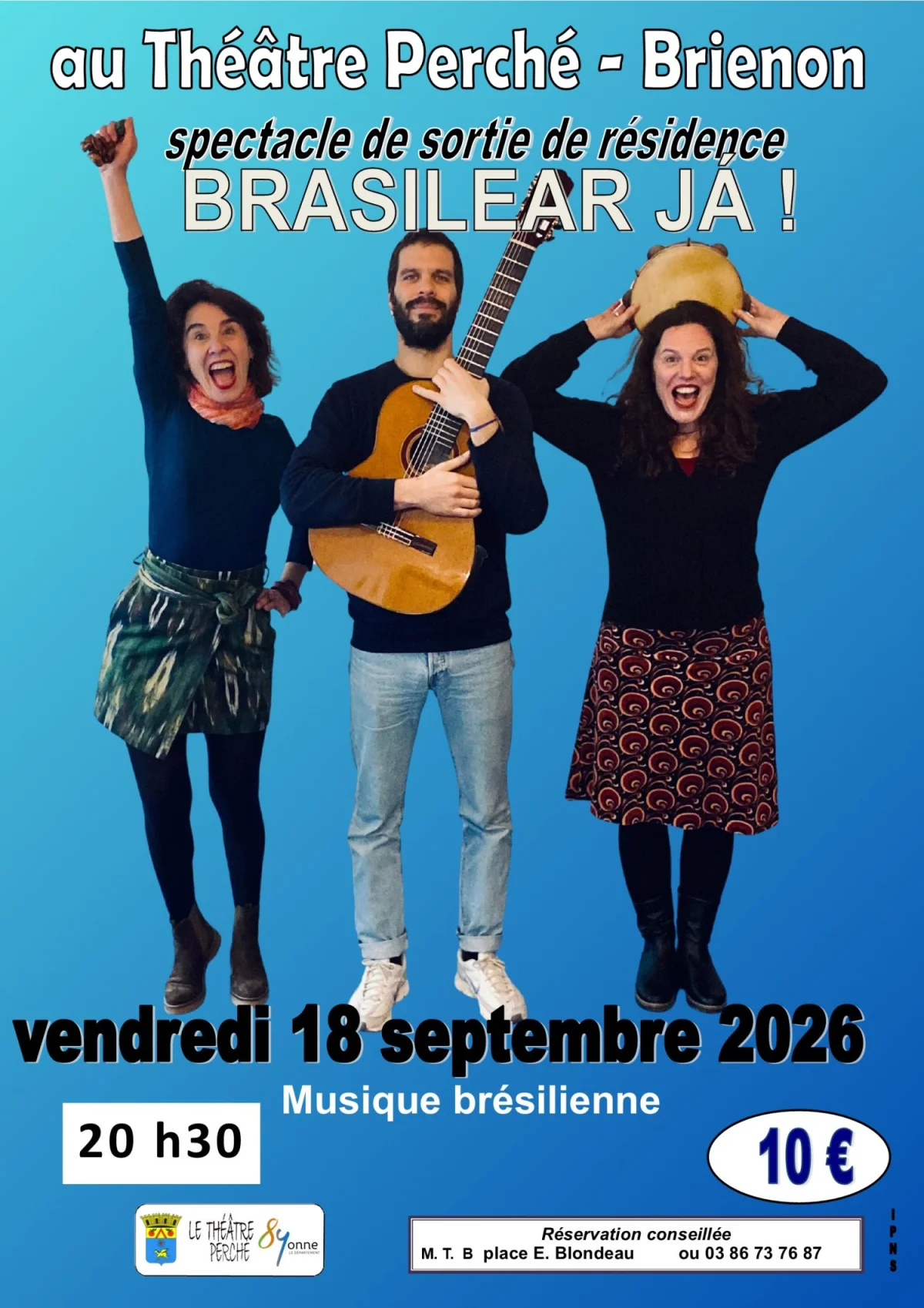 Brasilear Jà! – Brienon-sur-Armançon (Le Théâtre perché) (affiche de l’événement)