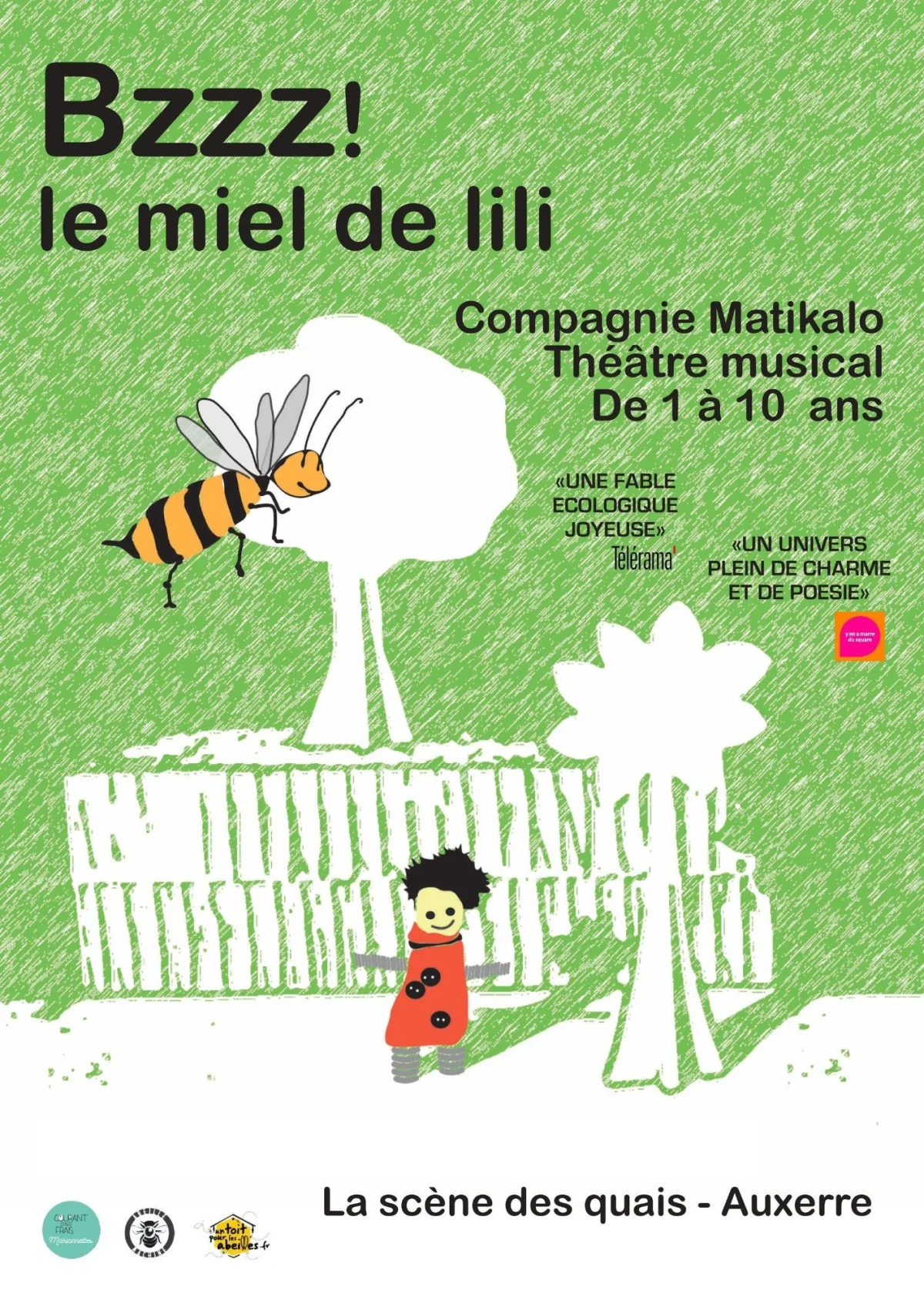 Bzzz ! le miel de Lili – Auxerre (Théâtre La scène des quais) (affiche de l’événement)