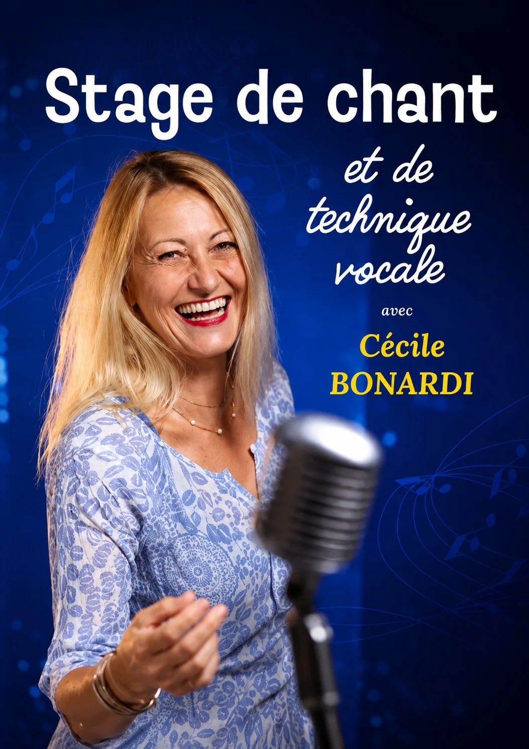 "C'est l'été... Et si on chantait !" : Stage de Chant et de Technique Vocale de Cécile Bonardi (sur 2 jours) – Dicy / Charny Orée de Puisaye (Salle des fêtes) (affiche de l’événement)