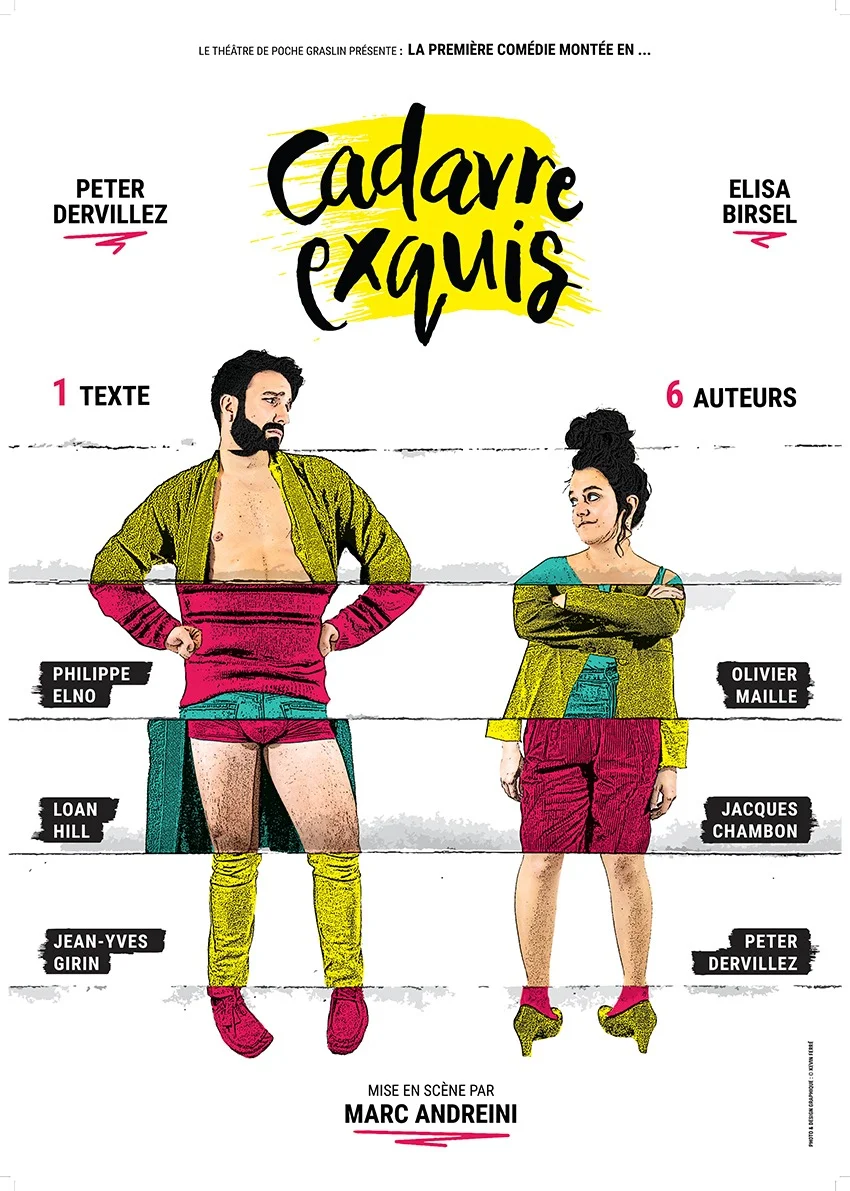 Théâtre : "Cadavre Exquis" (comédie) – Monéteau (Le Skenet'Eau) (affiche de l’événement)