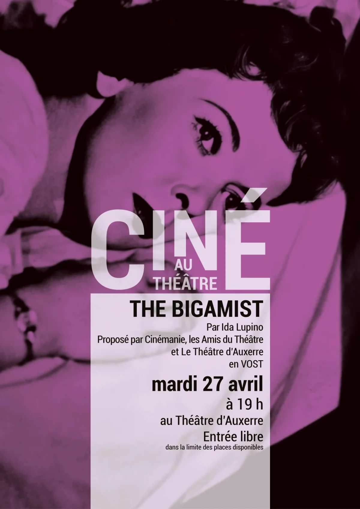 Ciné au Théâtre : The Bigamist – Auxerre (Théâtre d'Auxerre) (affiche de l’événement)