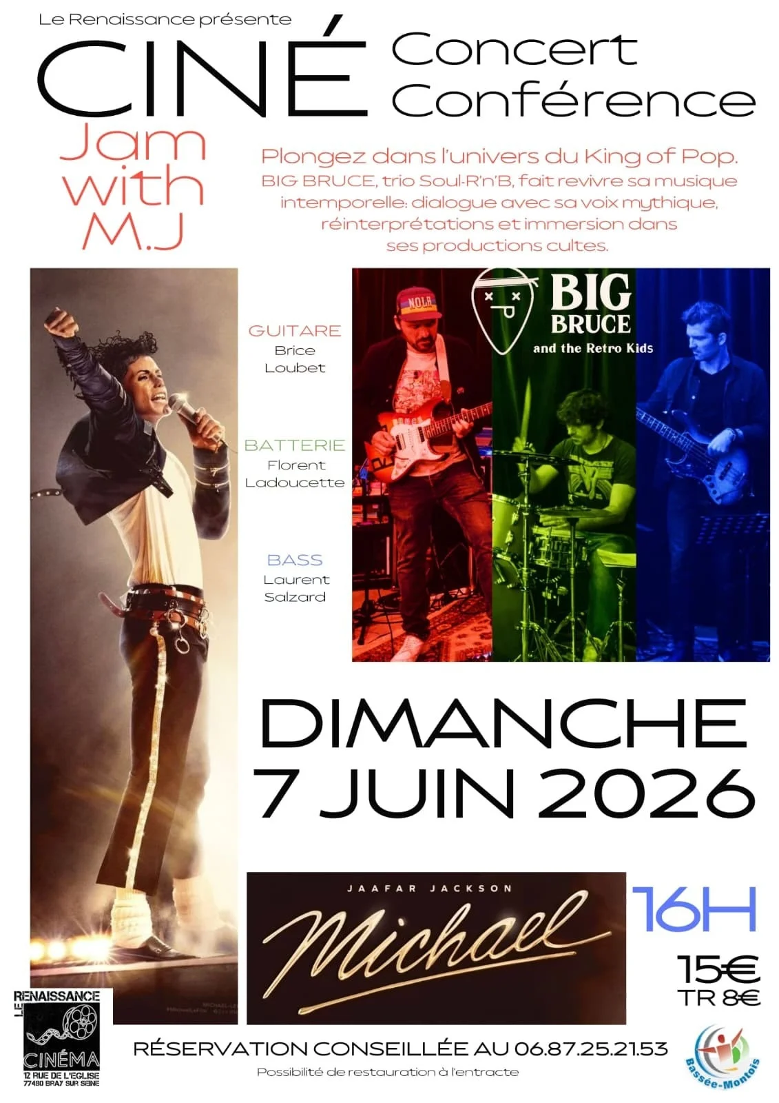 Ciné concert conférence avec Big Bruce and The Retro Kids suivi du film "Michael" – Bray sur Seine / Seine-et-Marne (Cinéma Le Renaissance) (affiche de l’événement)