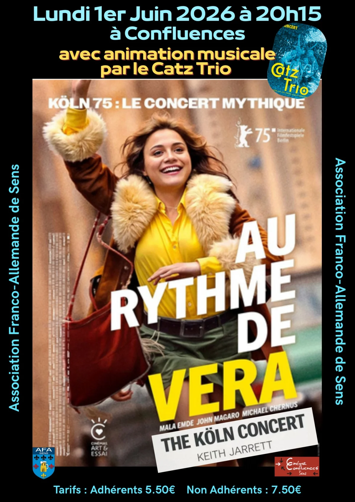 Dernière séance de cette saison : un film d’Ido Fluk sorti en 2025, « Au rythme de Vera »  – Sens (cinéma Confluences) (affiche de l’événement)