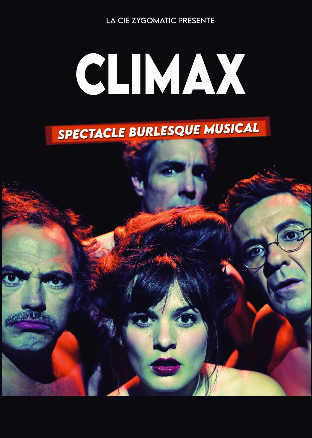 Climax par la Cie Zygomatic (spectacle burlesque musical) – Monéteau (Le Skenet'Eau) (affiche de l’événement)
