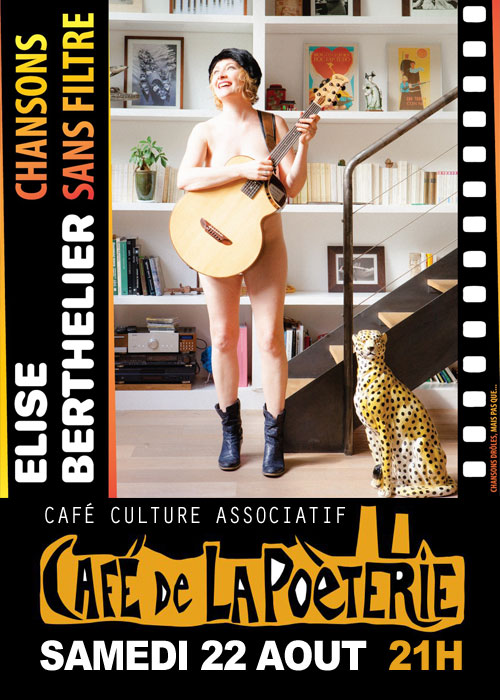 CONCERT avec Elise Berthelier (chansons sans filtre, drôles mais pas que)