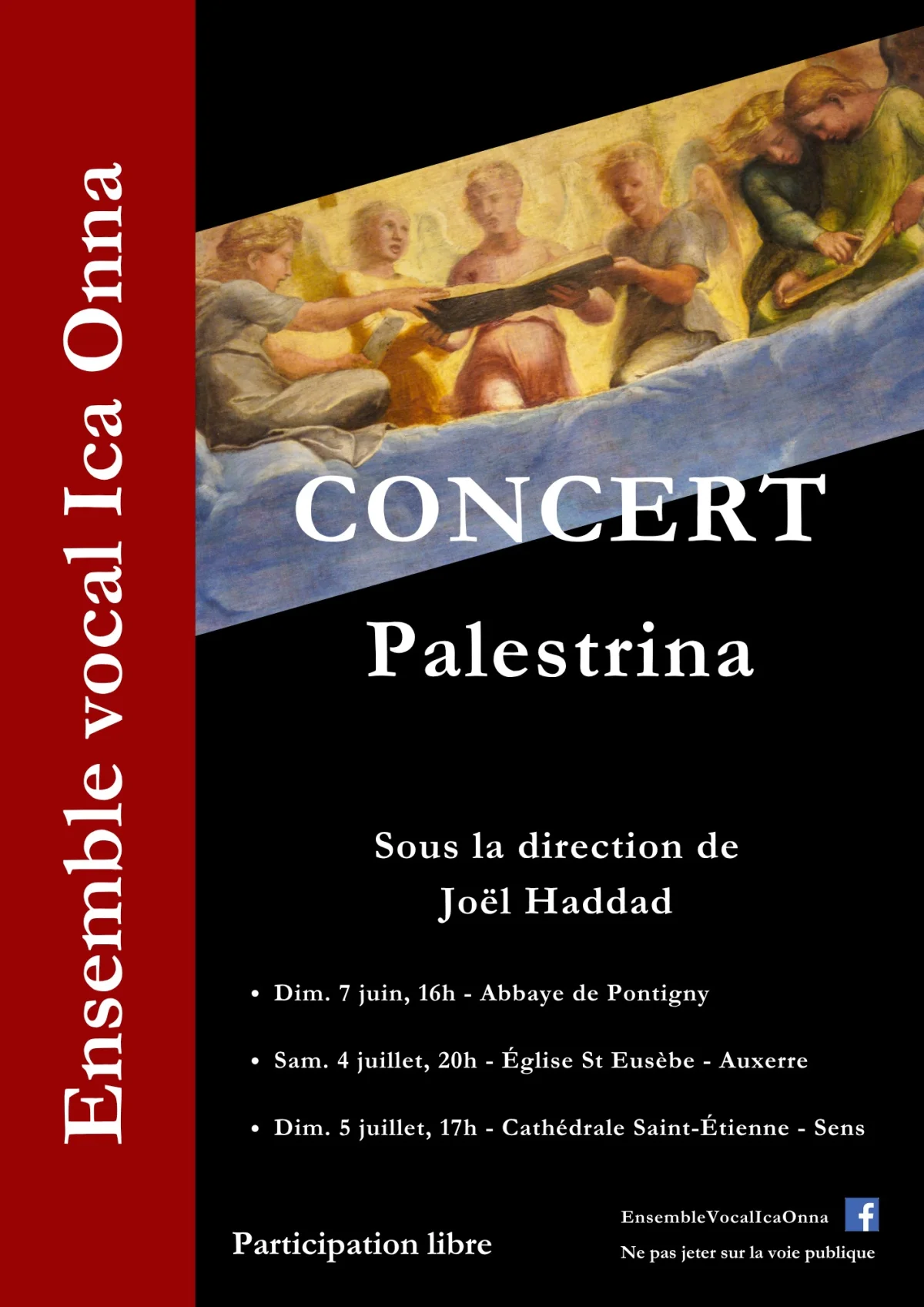 Concert Palestrina / Sous la direction de Joël Haddad – Auxerre (Église Saint Eusèbe) (affiche de l’événement)