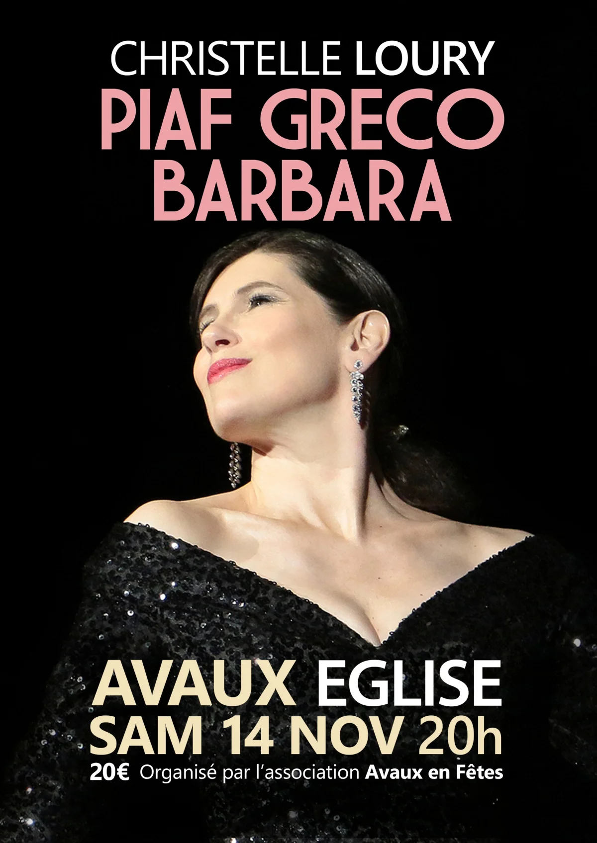 Concert "Piaf Gréco Barbara" (spécial église) par Christelle Loury