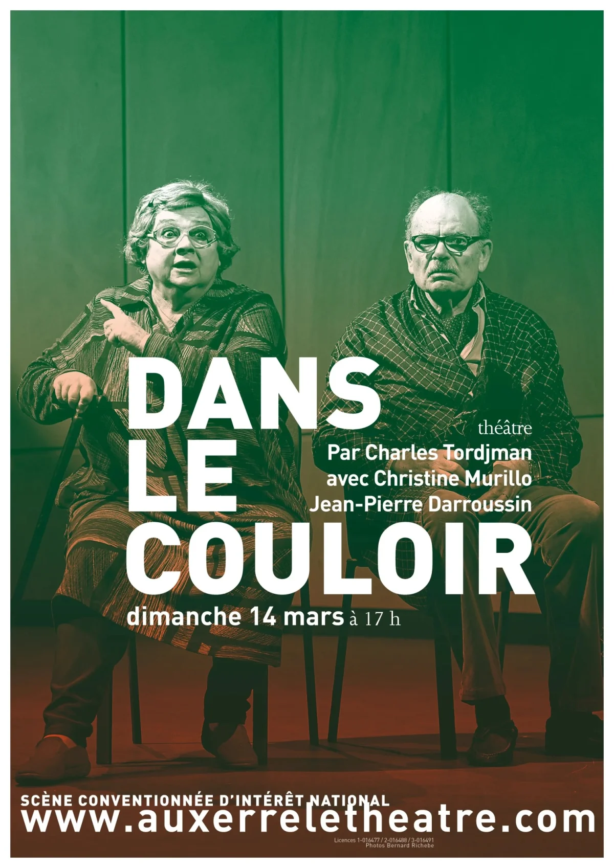 Dans le couloir – Auxerre (Théâtre d'Auxerre) (affiche de l’événement)