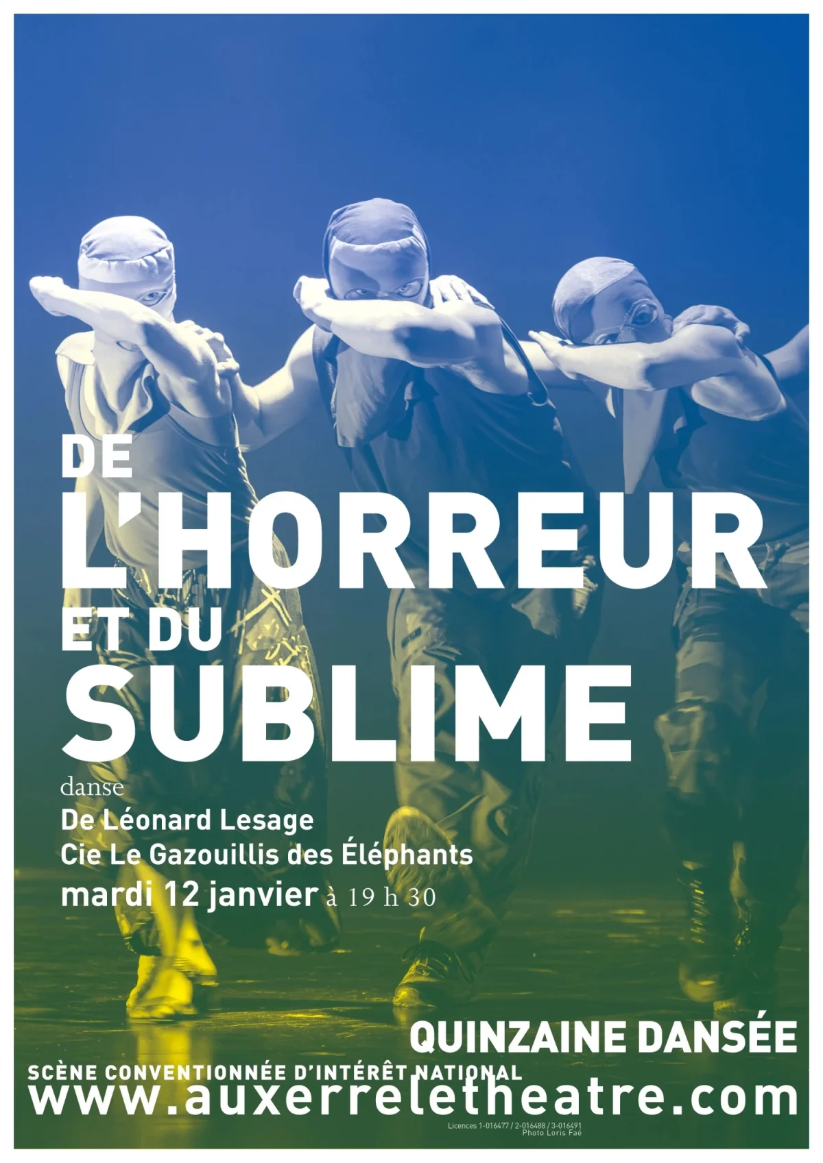 De l’Horreur et du Sublime – Auxerre (Théâtre d'Auxerre) (affiche de l’événement)