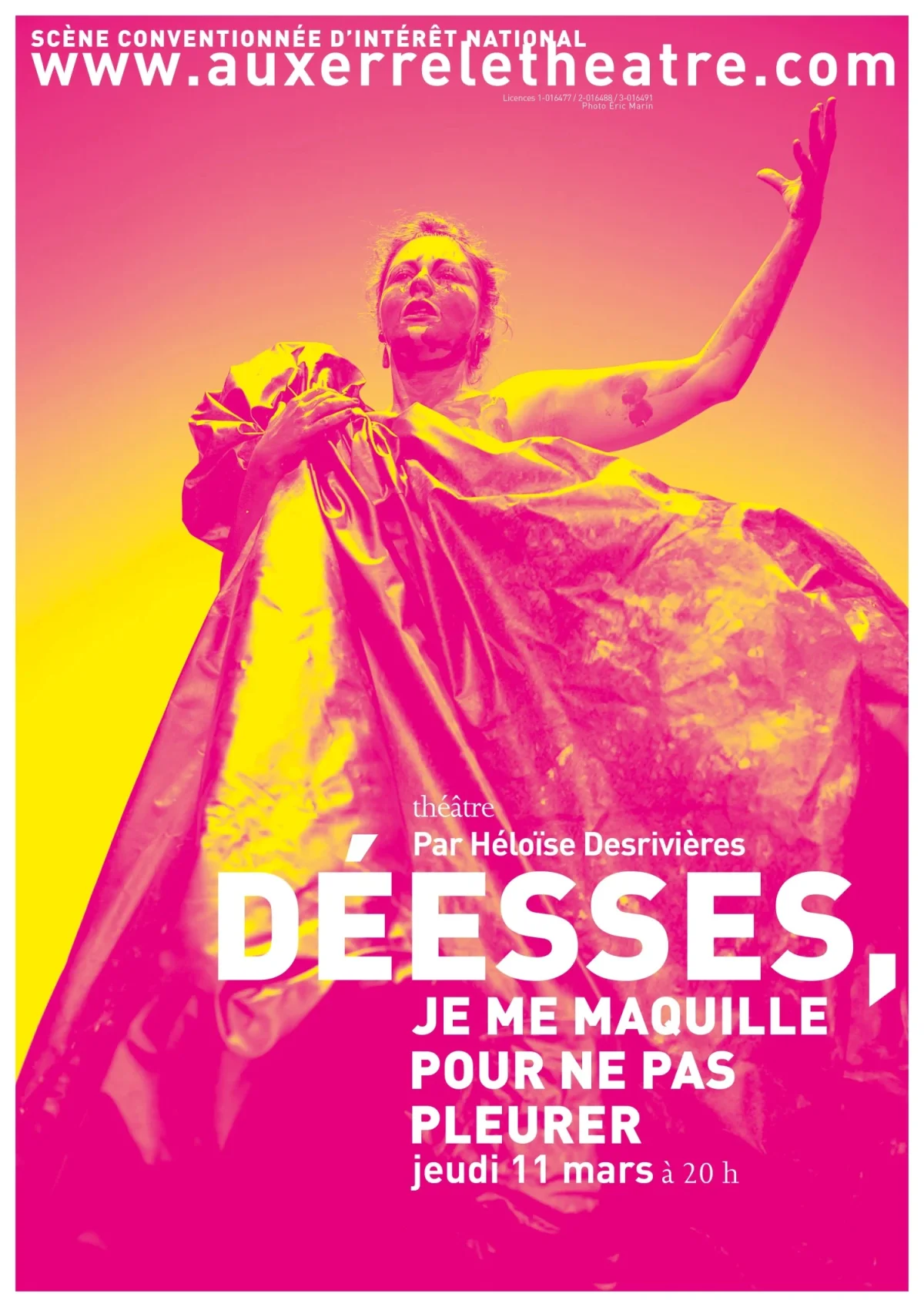 Déesses, je me maquille pour ne pas pleurer – Auxerre (Théâtre d'Auxerre) (affiche de l’événement)
