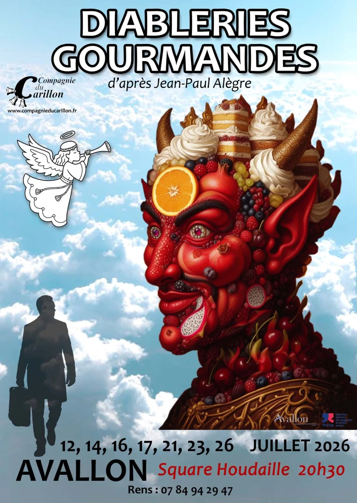 Diableries Gourmandes par la Compagnie du Carillon – Avallon (Square Houdaille) (affiche de l’événement)