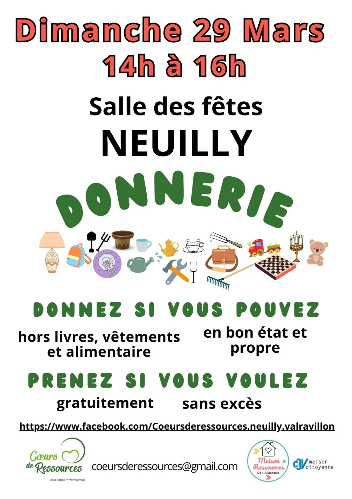 Donnerie – Neuilly / Valravillon (Salle des fêtes de Neuilly Valravillon) (affiche de l’événement)