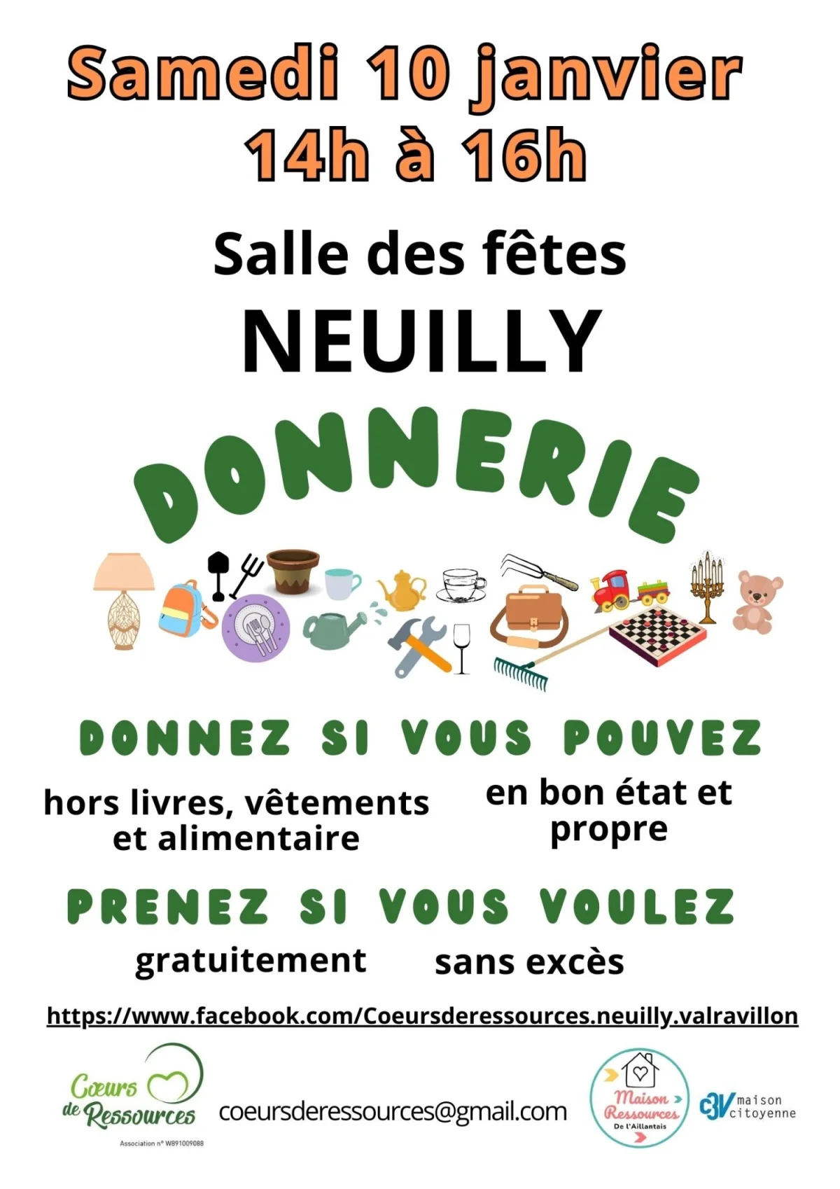 Donnerie – Neuilly - valravillon (Salle des fêtes) (affiche de l’événement)