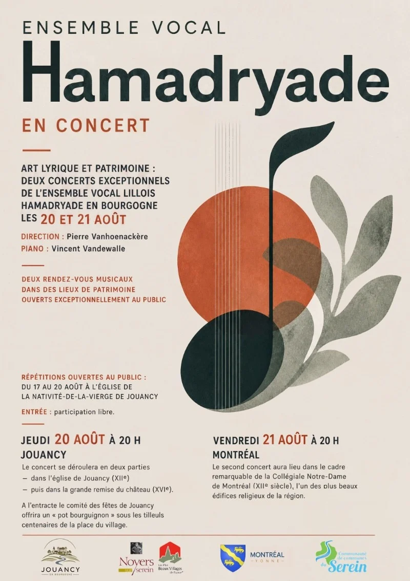 Concert avec l'Ensemble Vocal Hamadryade – Jouancy (Eglise de Jouancy) (affiche de l’événement)