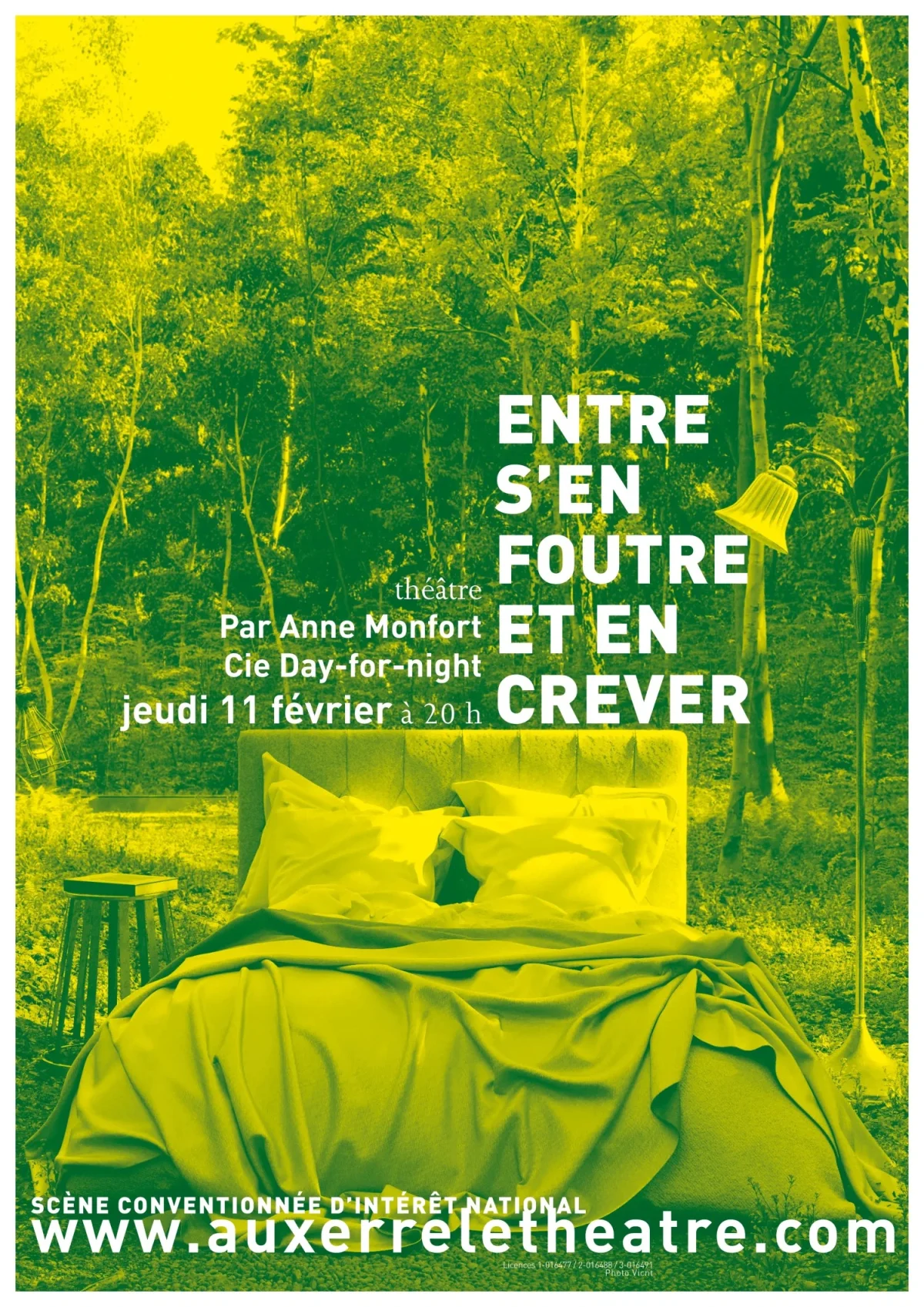 Entre s'en foutre et en crever – Auxerre (Théâtre d'Auxerre) (affiche de l’événement)