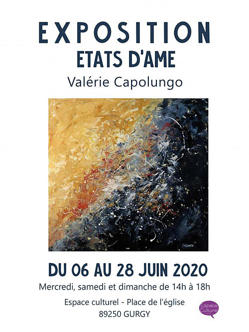 EXPOSITION du 6 au 28 juin :  