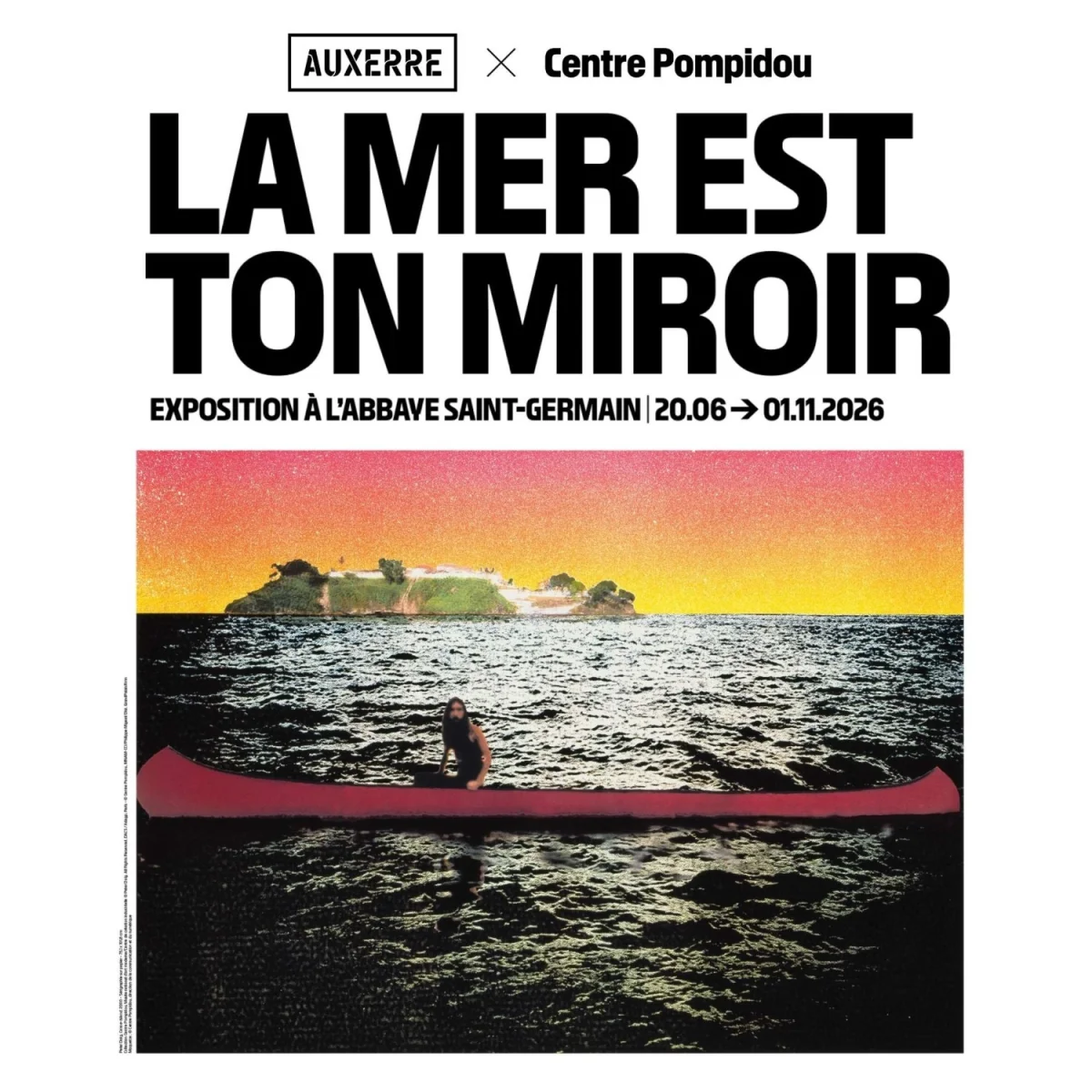 Exposition « La mer est ton miroir » – Auxerre (Abbaye Saint-Germain) (affiche de l’événement)
