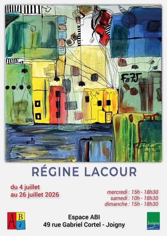 Exposition de Régine Lacour – Joigny (Espace ABI) (affiche de l’événement)