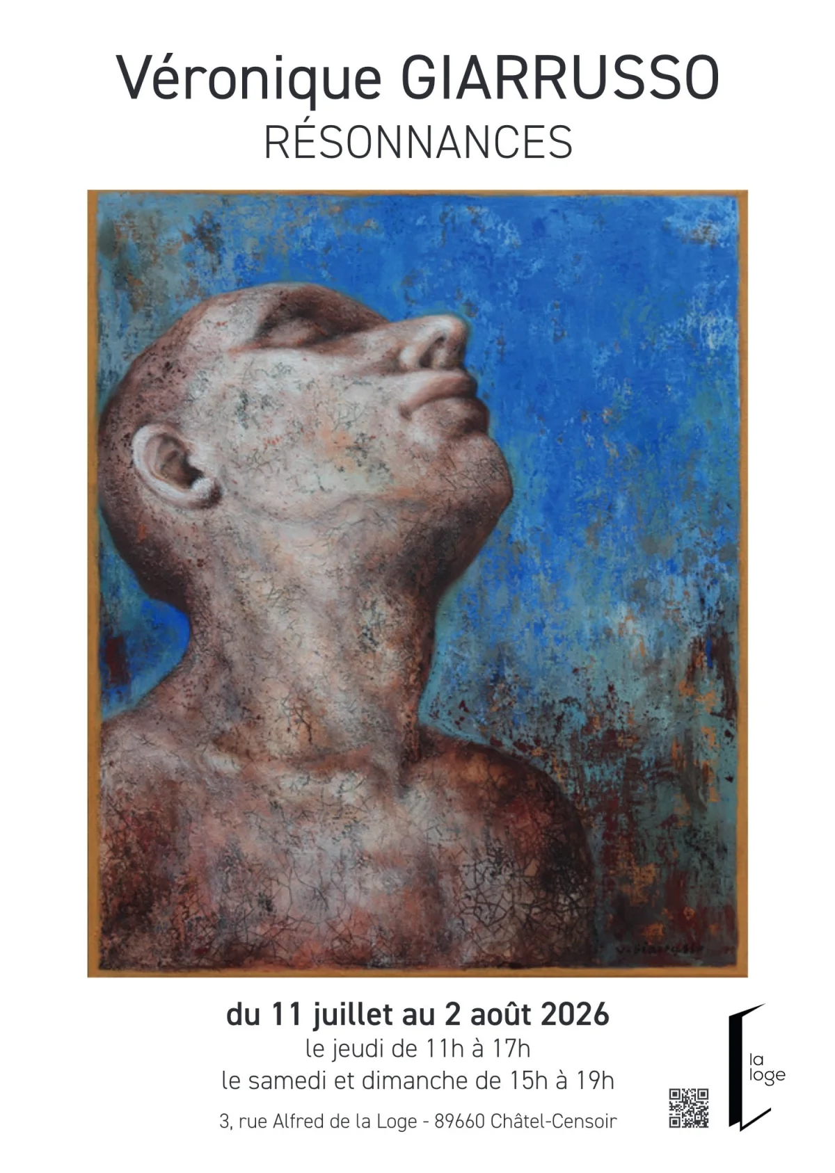 Exposition : Véronique Giarrusso "Résonnances" – Châtel-Censoir (La Loge) (affiche de l’événement)