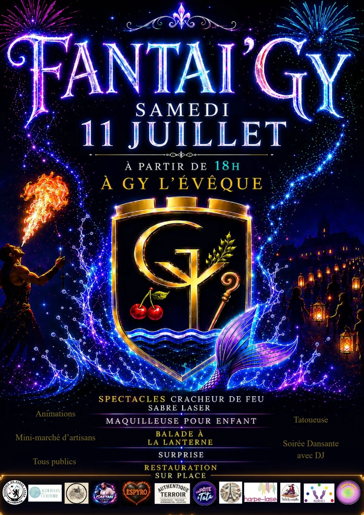 Fantai'Gy – Gy-l'Evêque (Place du village) (affiche de l’événement)