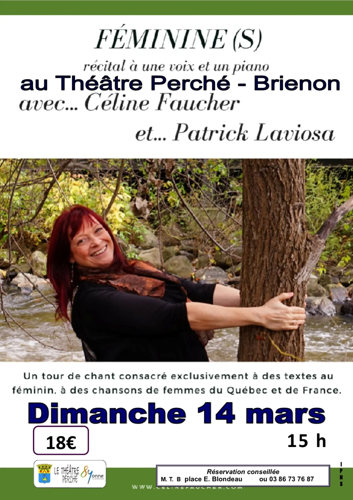 Féminine(s) avec Céline Faucher – Brienon-sur-Armançon (Le Théâtre perché) (affiche de l’événement)