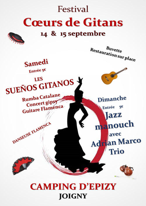 FESTIVAL COEUR DE GITANS : Ambiance DJ, Rumba Catalane, Concert Gipsy, danseuse Flamenca, Guitare Flamenca