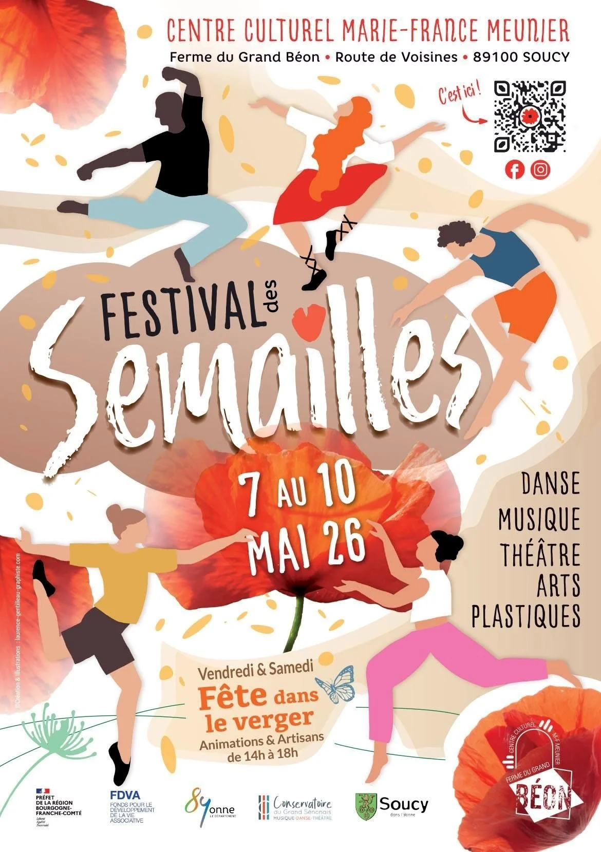 Festival des Semailles – Soucy (Centre culturel Marie-France Meunier / Ferme du Grand Béon) (affiche de l’événement)