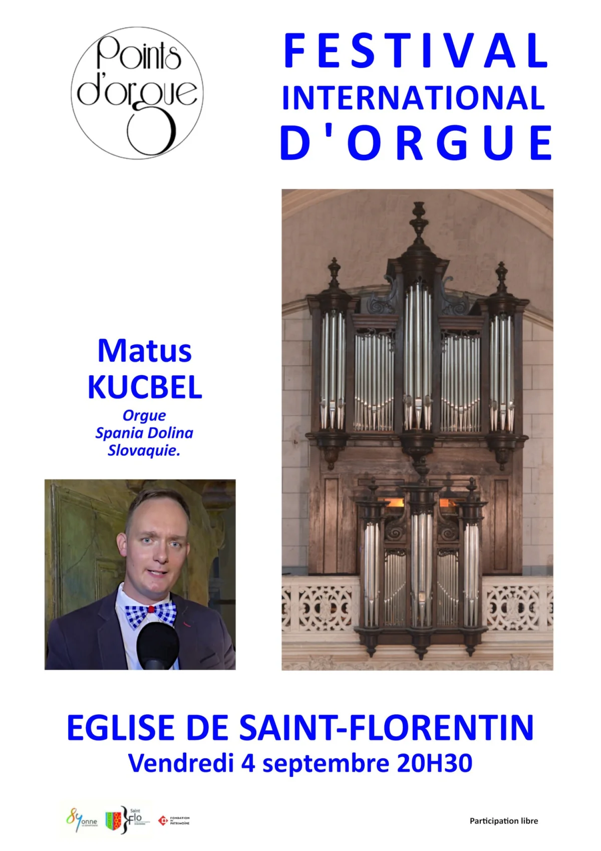 Festival international d'orgue de St-Florentin – Saint-Florentin (église) (affiche de l’événement)