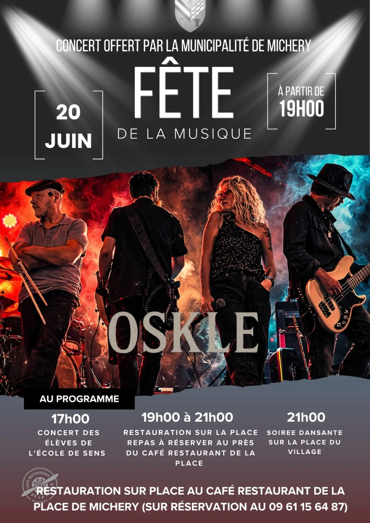 Fête de la musique – Michery (Place du village) (affiche de l’événement)