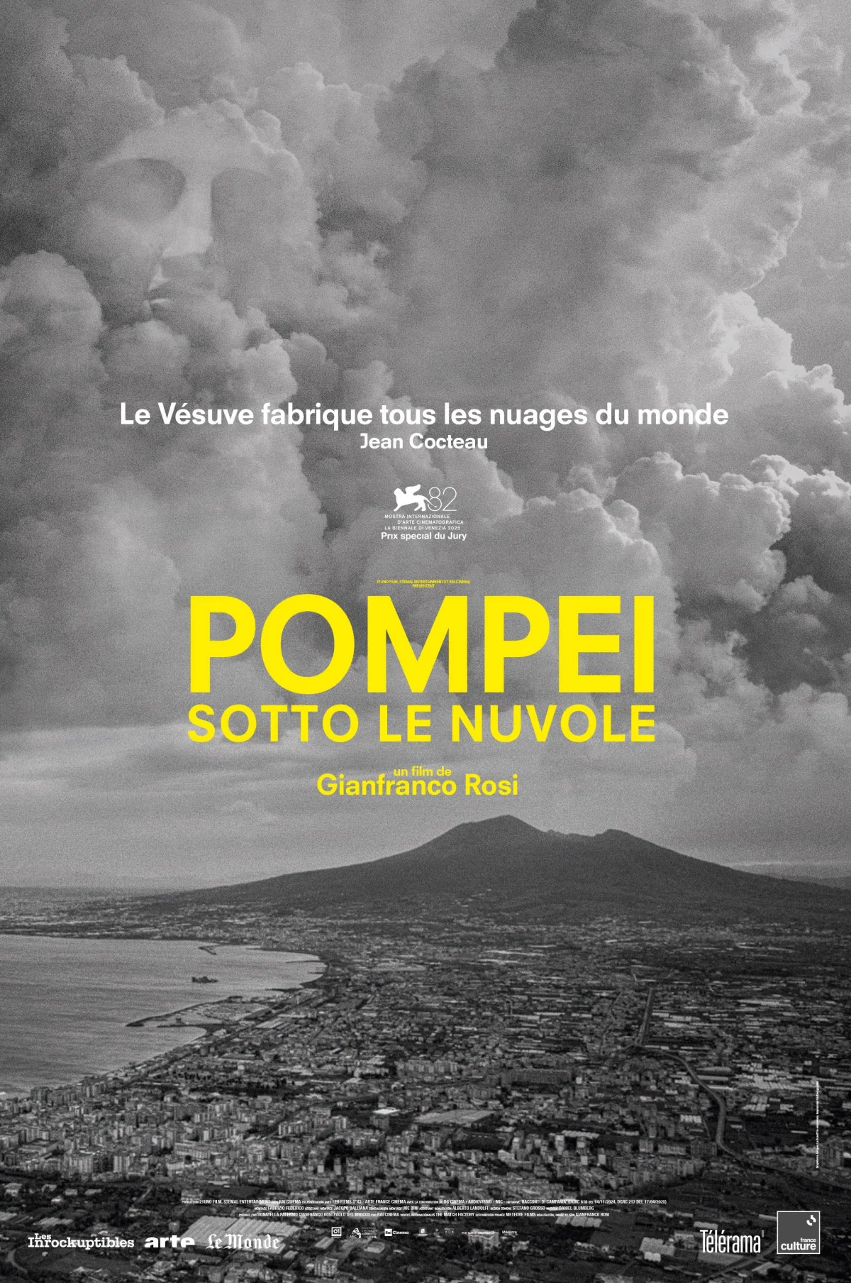 Projection de "Pompéi, Sotto le nuvole" un film-documentaire de Gianfranco Rosi / Sorti en salle le 19 novembre 2025 / Prix Spécial du Jury à la Nostra de Venise 2025 – Joigny (Cinéma Agnès Varda / Place Cassini) (affiche de l’événement)