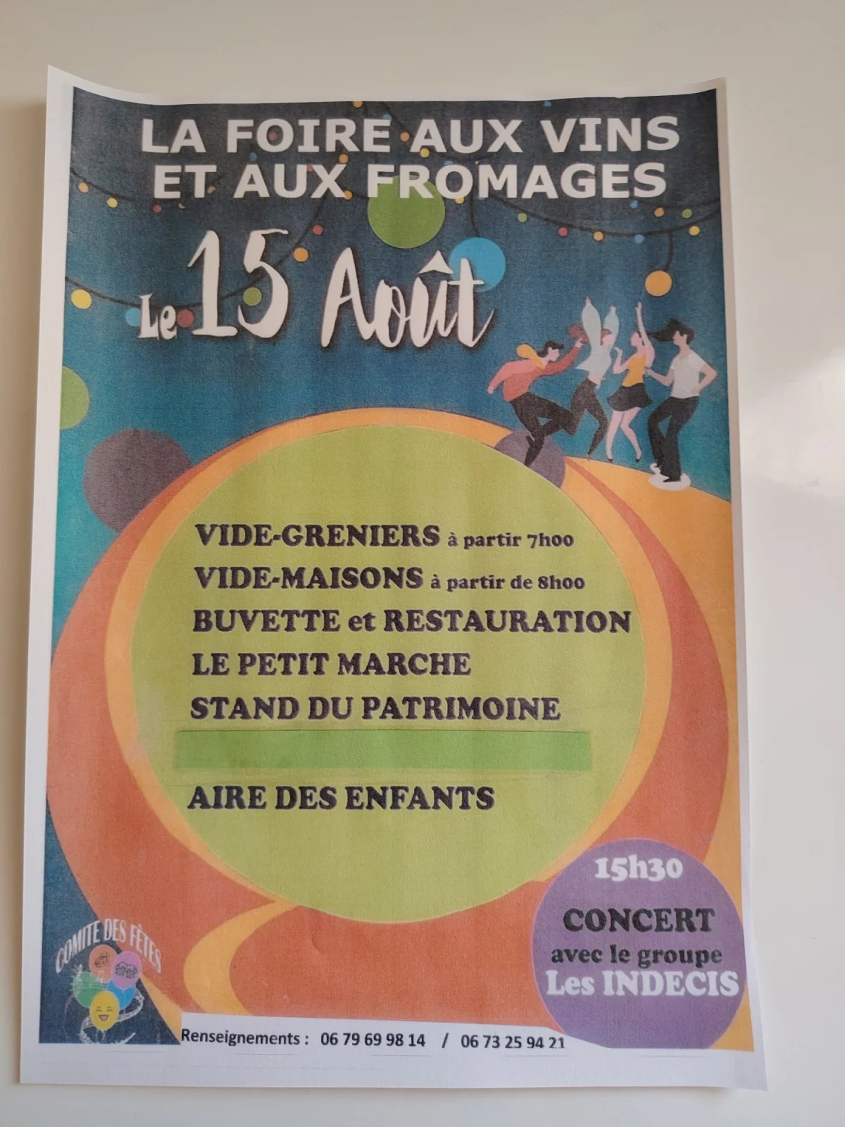 Foire aux vins et aux fromages  / Vide grenier  / Vide maison – Neuilly (Rue des promenades) (affiche de l’événement)