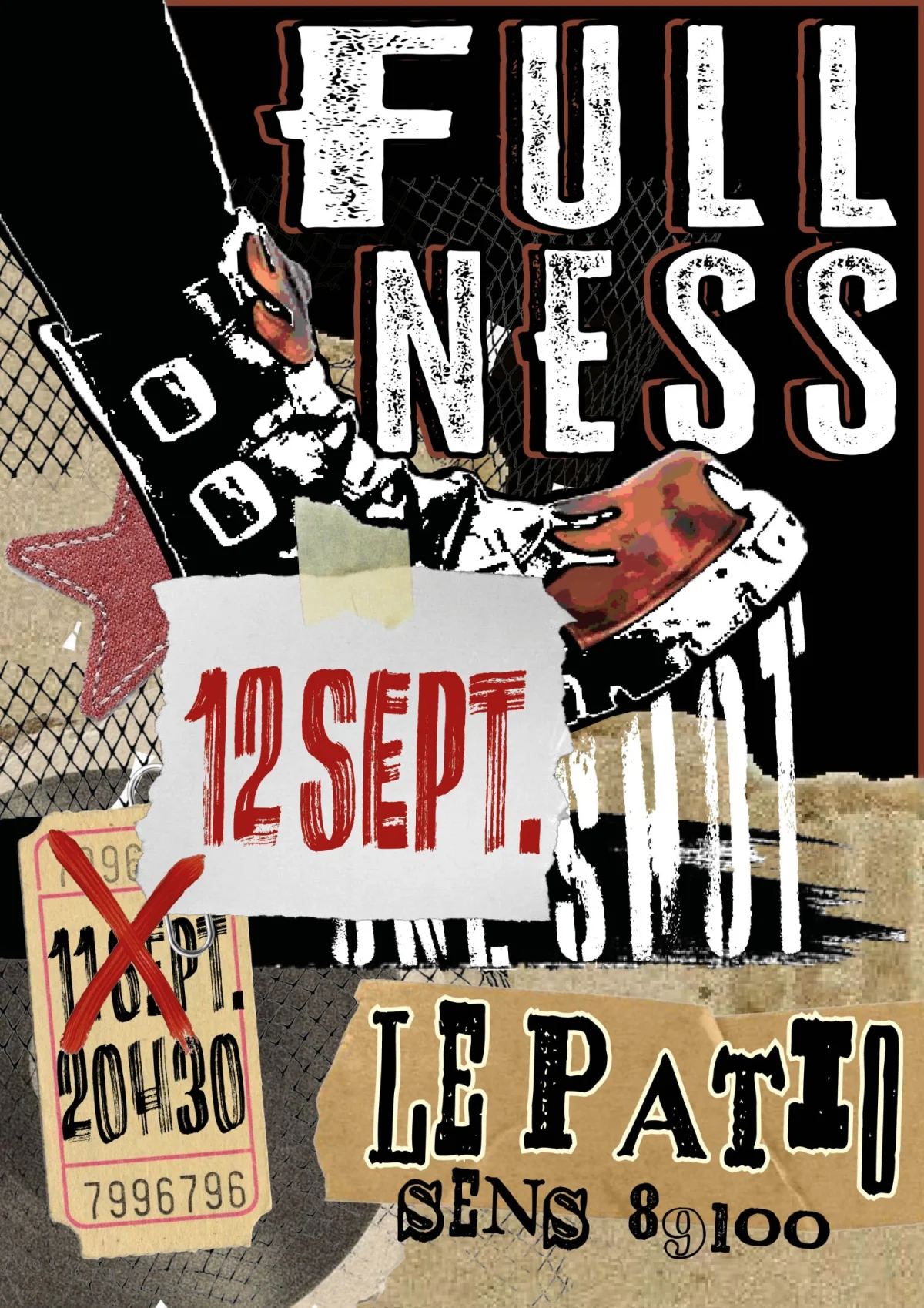 Concert rock avec Fullness One Shot – Sens (Le Patio) (affiche de l’événement)