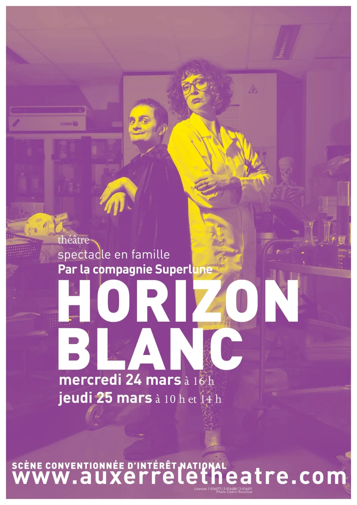 Horizon blanc – Auxerre (Théâtre d'Auxerre) (affiche de l’événement)
