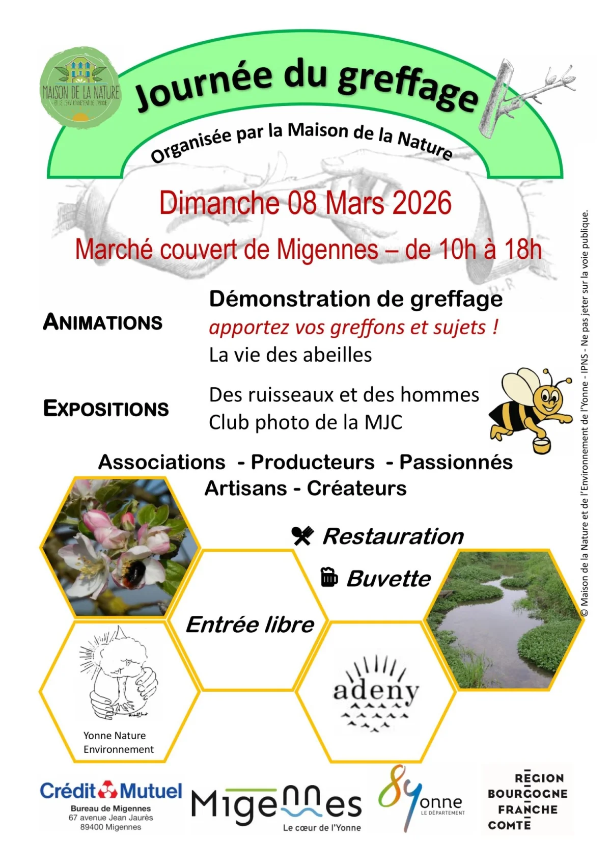 Journée du Greffage – Migennes (Marché couvert) (affiche de l’événement)